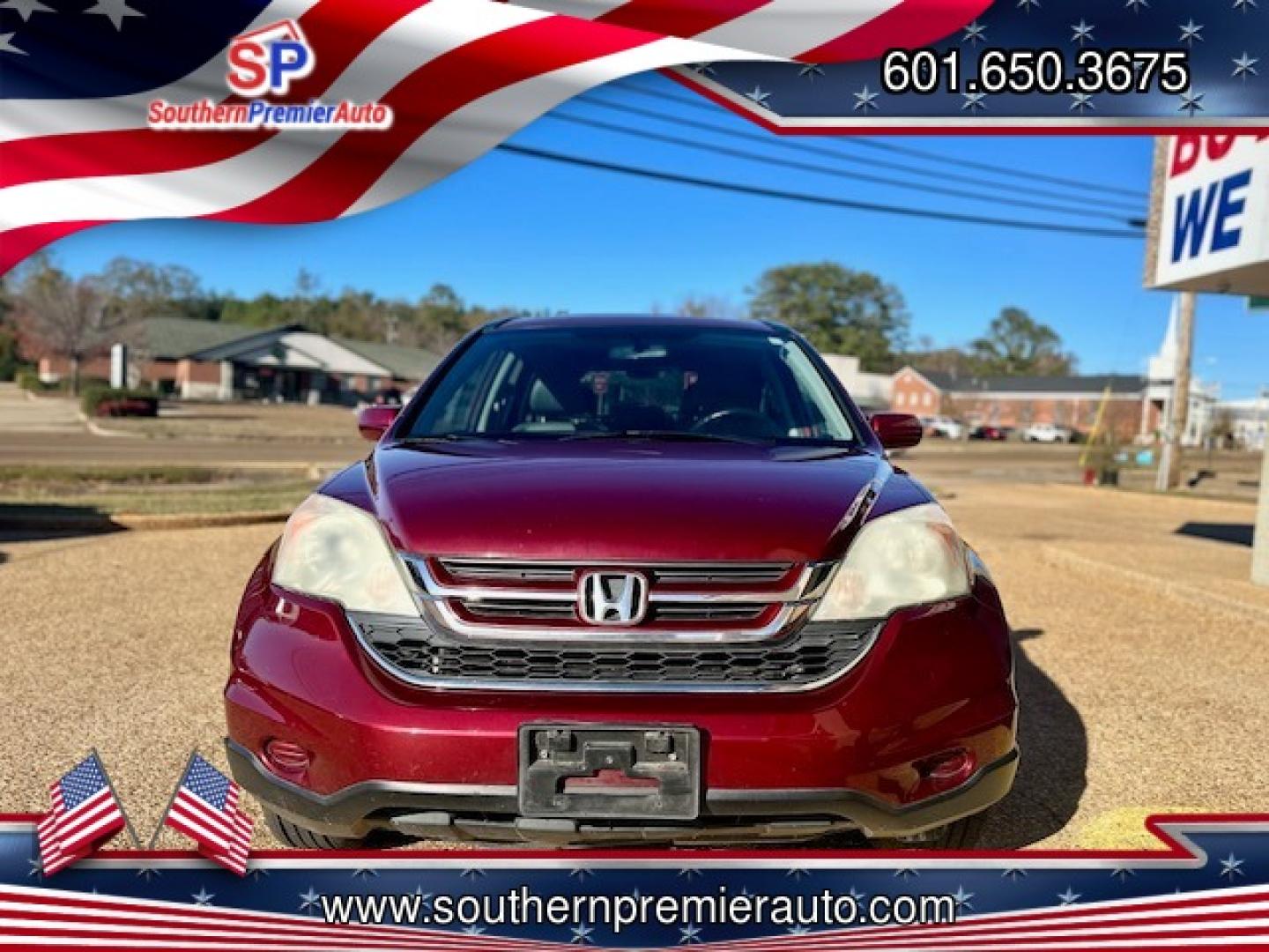 2010 RED HONDA CR-V EX-L (5J6RE3H74AL) , located at 922 W. Beacon St., Philadelphia, MS, 39350, (601) 650-3675, 32.770447, -89.127151 - Photo#1